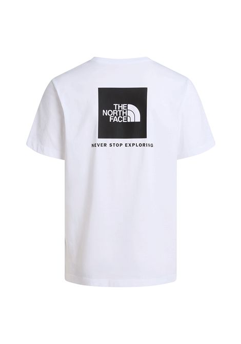 T-shirt The North Face Evolution Box NSE Regular Bianco Nero Uomo THE NORTH FACE | T-shirt | NF0A8B6K-FN4